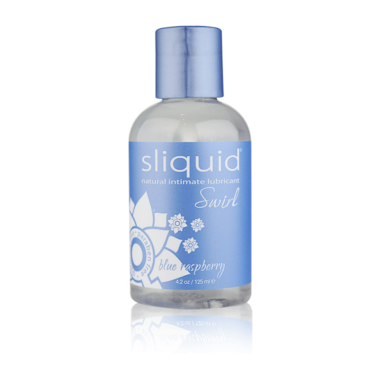 Sliquid® Swirl Naturals Flavored Water-Based Lube Blue Raspberry - Rolik®