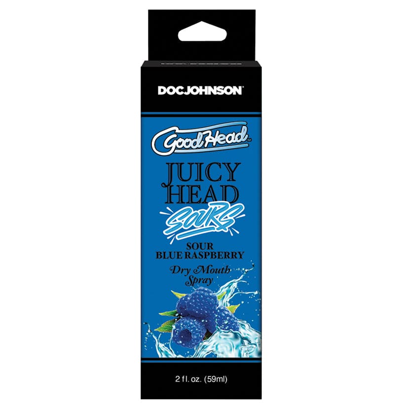 Doc Johnson® GoodHead™ Juicy Head Sours Dry Mouth Spray Sour Blue Raspberry - Rolik®