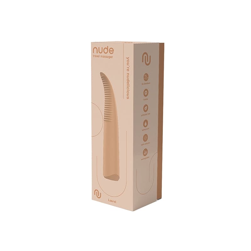 nude Laurel Rechargeable Travel Massager - Rolik®