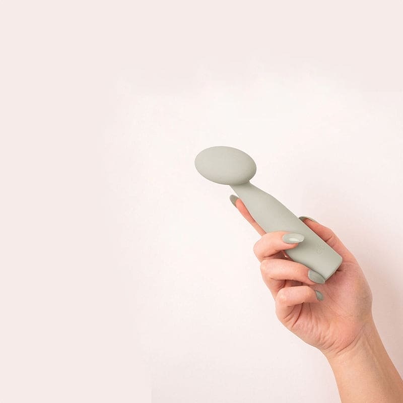 nude Luna Rechargeable Mini Wand Vibrator - Rolik®