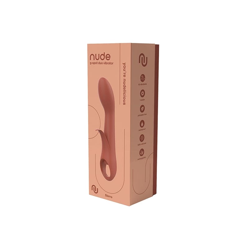 nude Sierra Rechargeable G-Spot Duo Vibrator - Rolik®