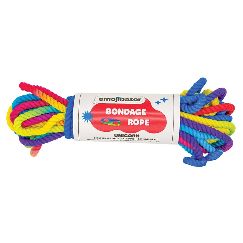 Emojibator® Unicorn Bamboo Bondage Rope - Rolik®