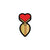 Wood Rocket™ Heart Butt Plug Enamel Pin - Rolik®