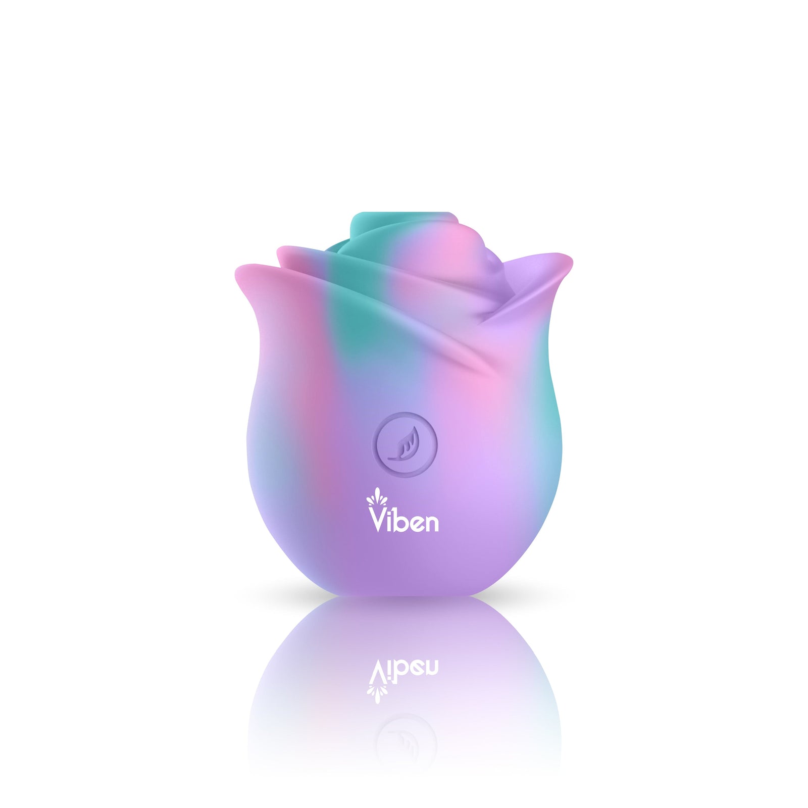 Viben Zen Rose Handheld Rose Clitoral and Nipple Stimulator Rainbow - Rolik®