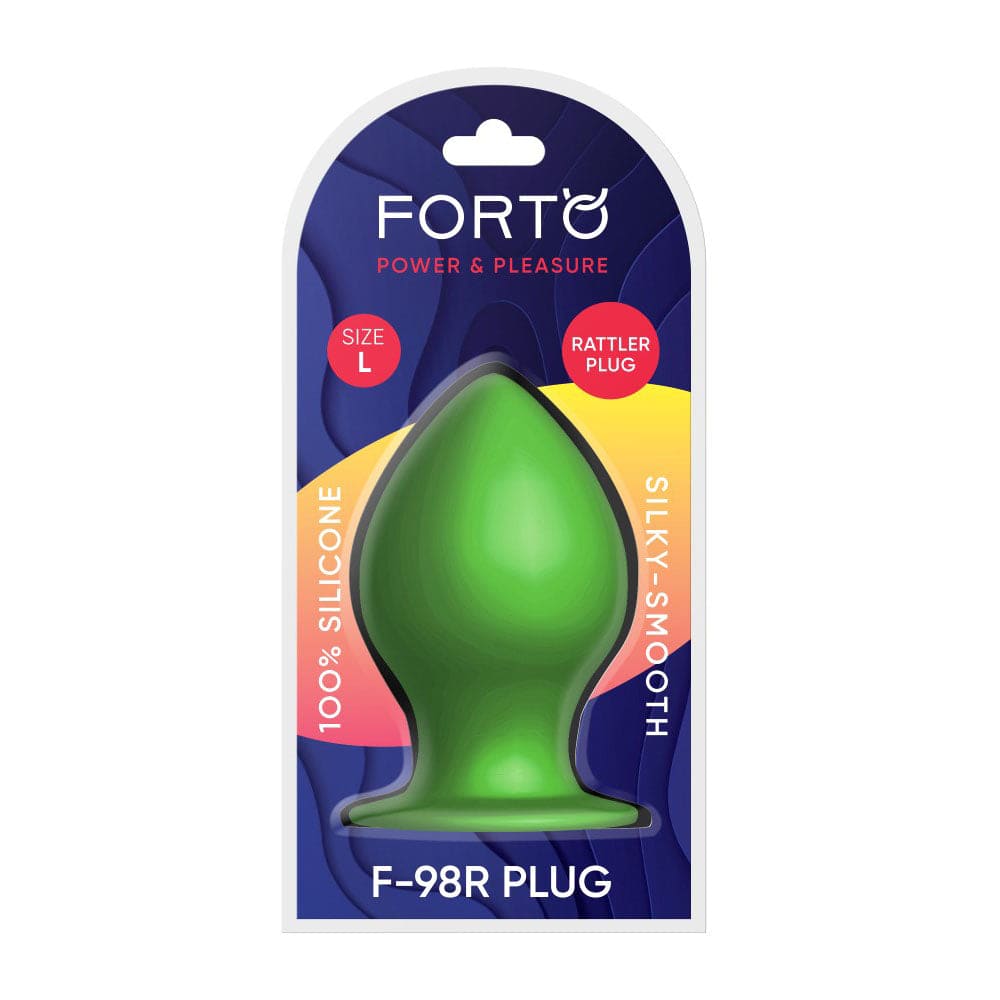 Forto F-98R Rattler Cone Butt Plug Green Large - Rolik®