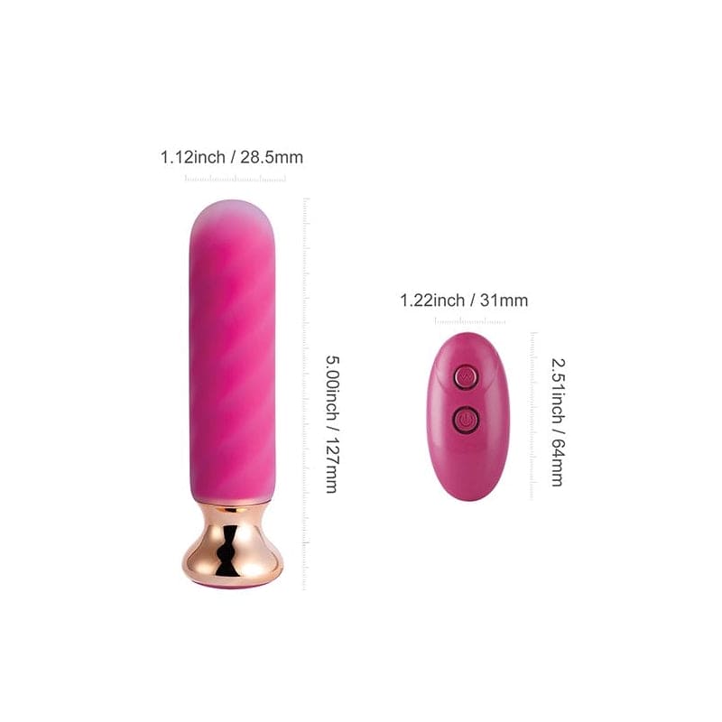 Honey Play Box Rose Twister Hands-Free Remote Vibrating Anal Plug - Rolik®