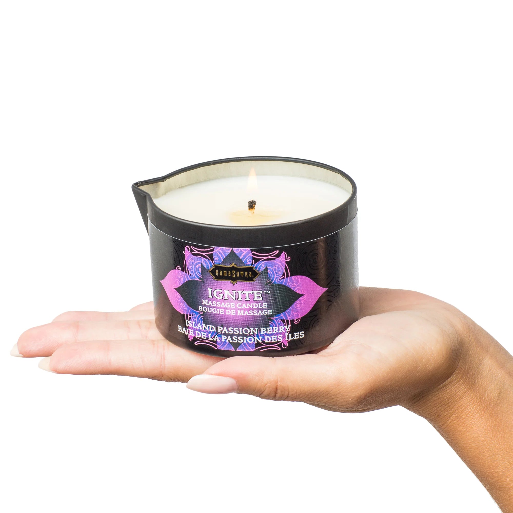 Kama Sutra® Ignite Massage Oil Candle Island Passion Berry - Rolik®