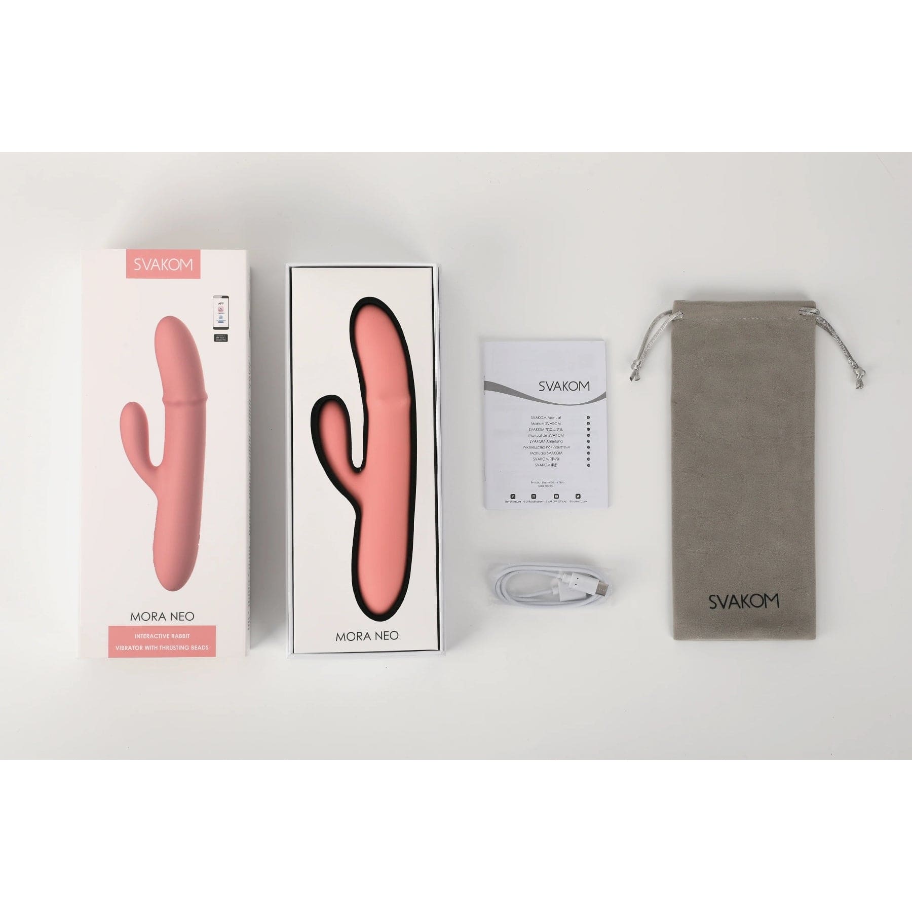 Svakom Mora Neo Smart Rabbit Vibrator with Thrusting Beads - Rolik®