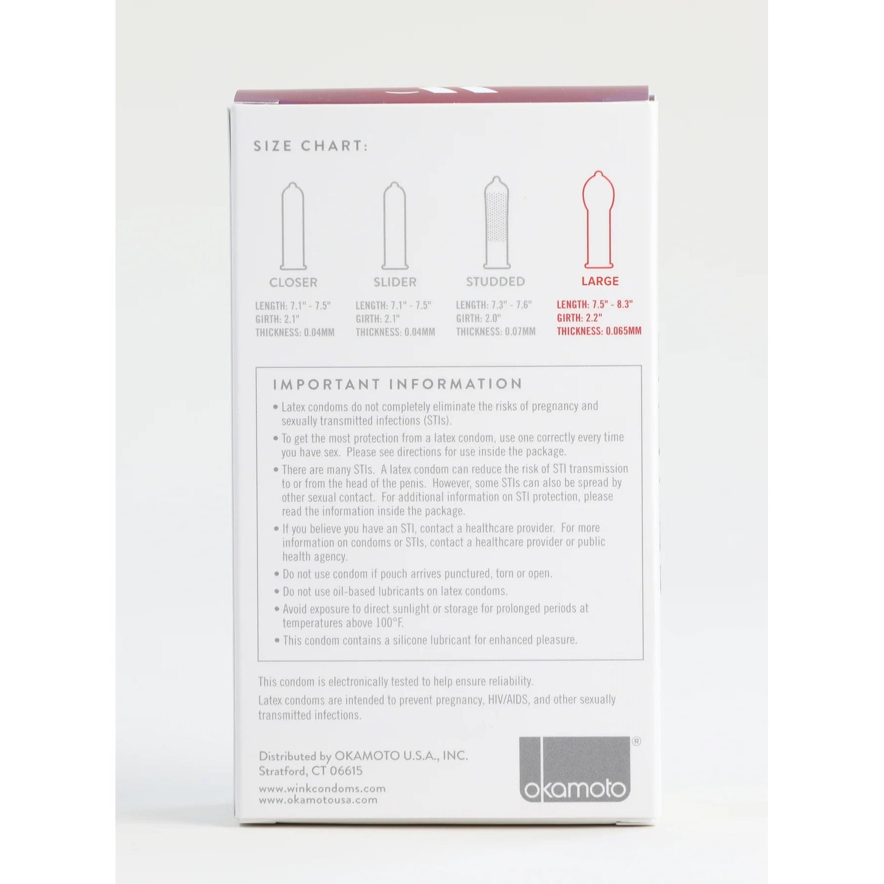 Wink® Super X-Large Thin Condoms 10-Pack - Rolik®