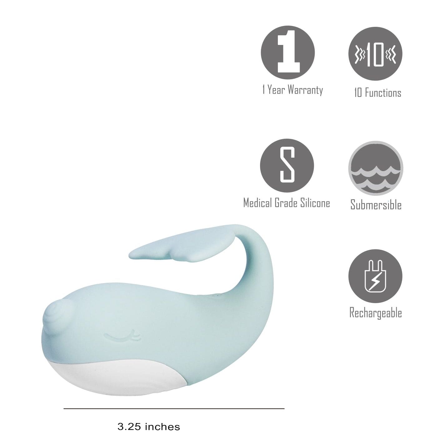 Maia Toys Finn Rechargeable Dolphin Vibrator - Rolik®