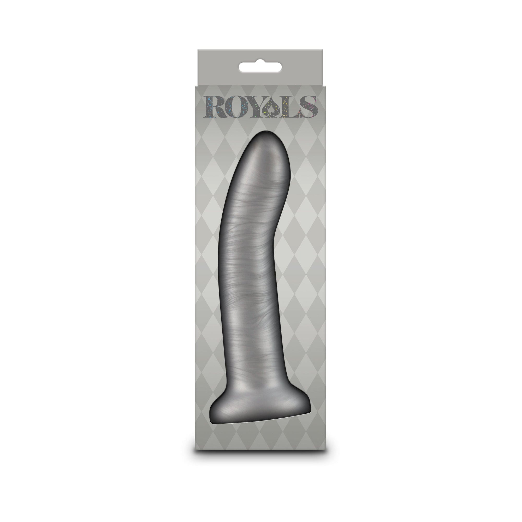 NS Novelties Royals Charlie Silicone Dildo 7" Silver - Rolik®