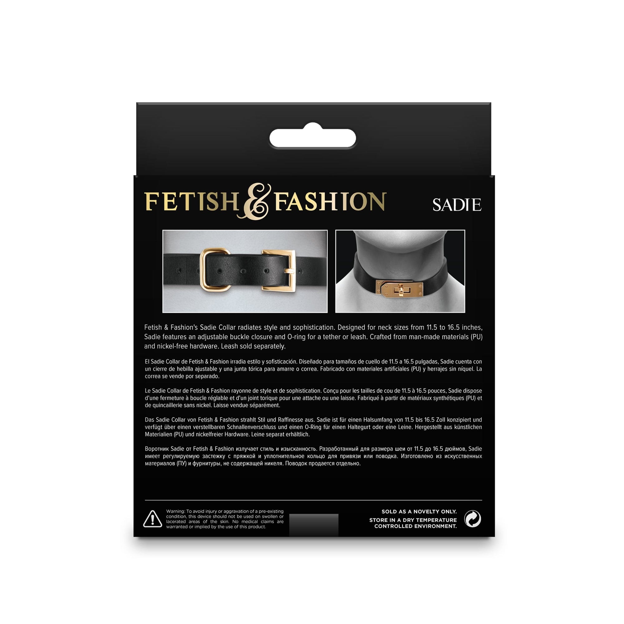 NS Novelties Fetish & Fashion Sadie Faux Leather Collar - Rolik®