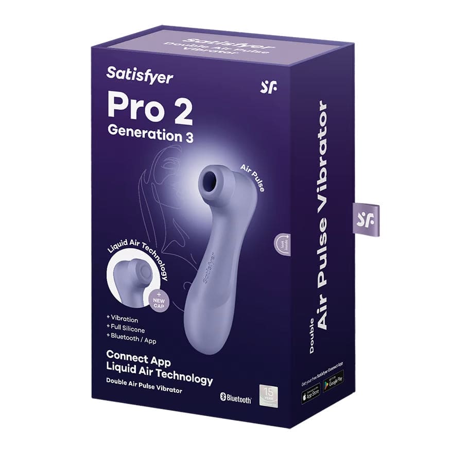 Satisfyer Pro 2 Generation 3 Double Air Pulse Smart Vibrator Lilac - Rolik®