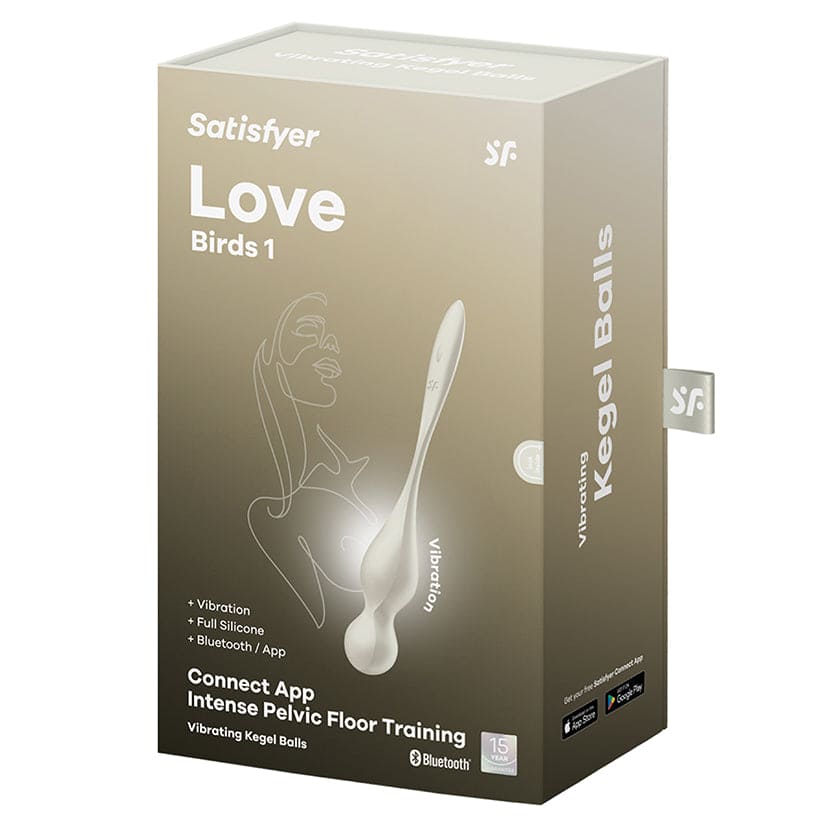 Satisfyer Love Birds 1 Smart Vibrating Kegel Balls White - Rolik®