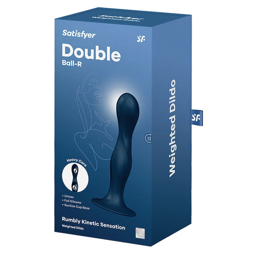 Satisfyer Double Ball-R Weighted Dildo Blue - Rolik®
