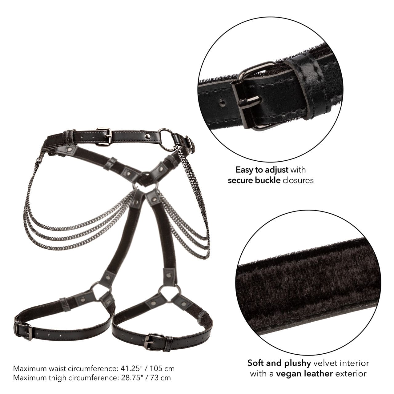 CalExotics® Euphoria Collection Multi Chain Thigh Harness Standard - Rolik®