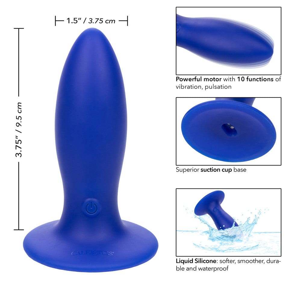 CalExotics® Admiral® Liquid Silicone Vibrating Torpedo Plug - Rolik®