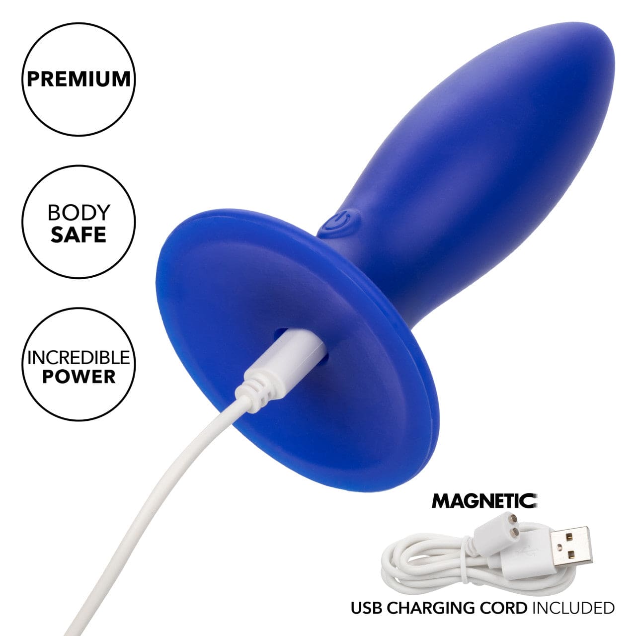 CalExotics® Admiral® Liquid Silicone Vibrating Torpedo Plug - Rolik®