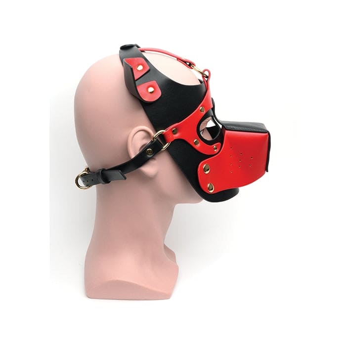 665 Bondage Pup Hood Red - Rolik®