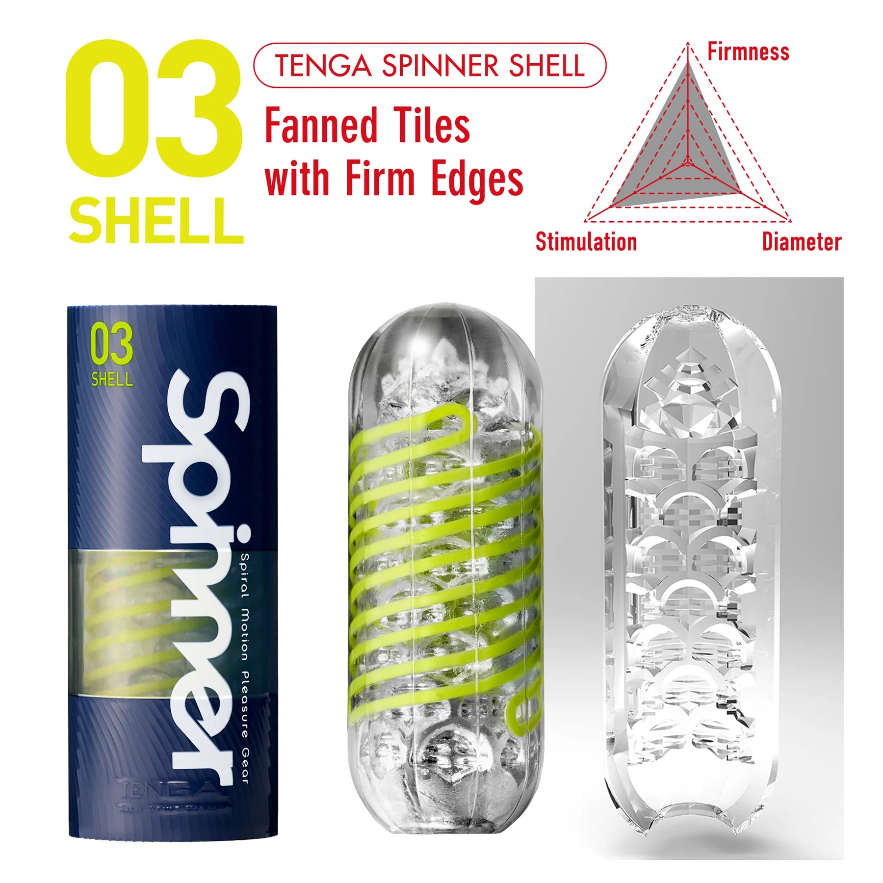 Tenga® Spinner Reusable Masturbator 03 Shell - Rolik®