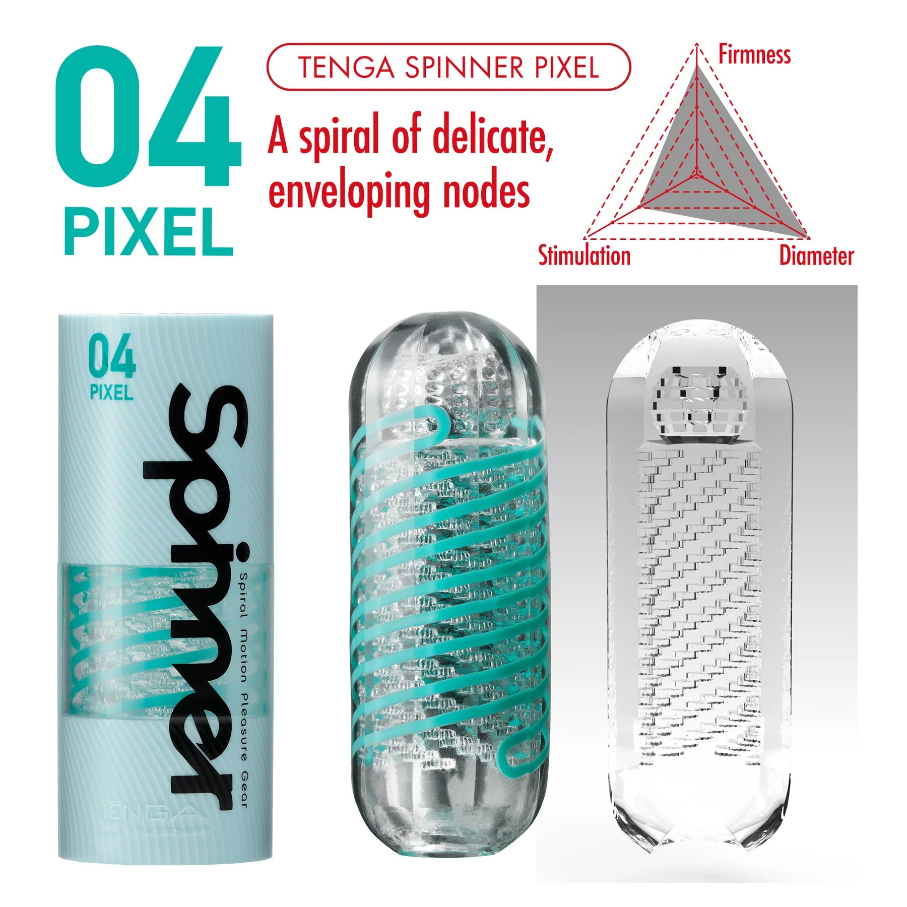 Tenga® Spinner Reusable Masturbator 04 Pixel - Rolik®