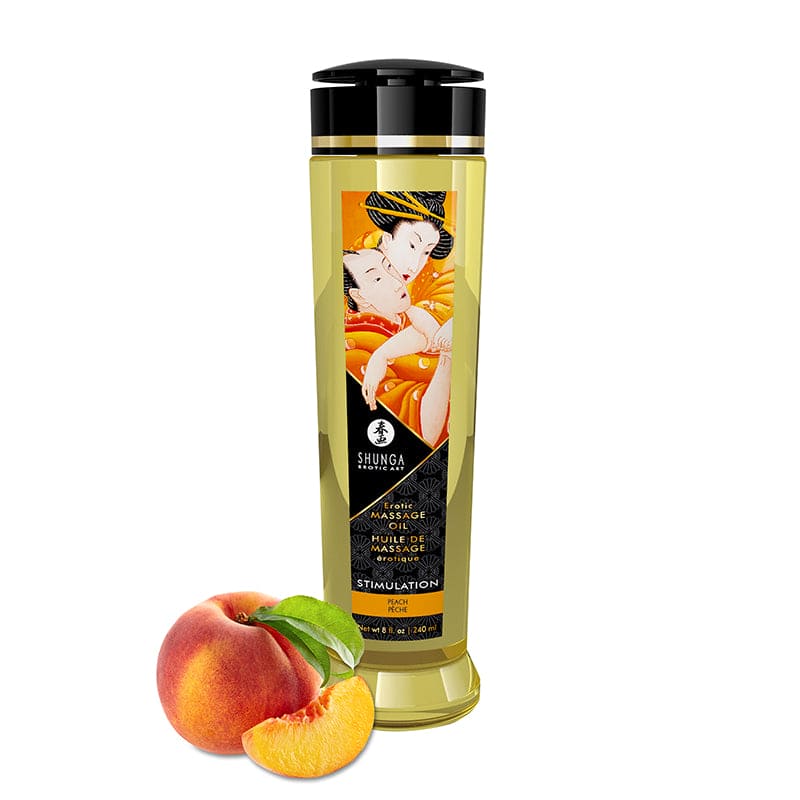 Shunga Erotic Massage Oil Stimulation Peach- Rolik®