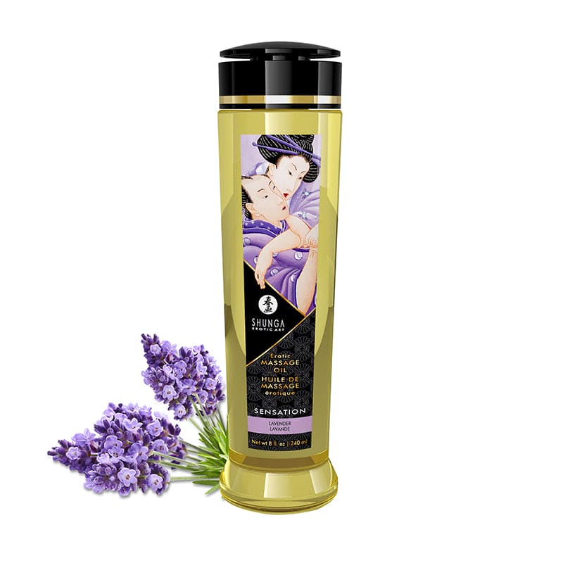 Shunga Erotic Massage Oil Sensation Lavender  - Rolik®