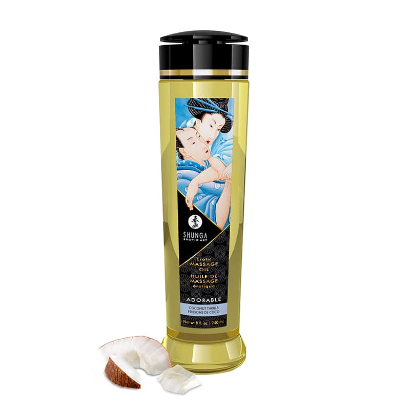 Shunga Erotic Massage Oil Adorable Coconut - Rolik®