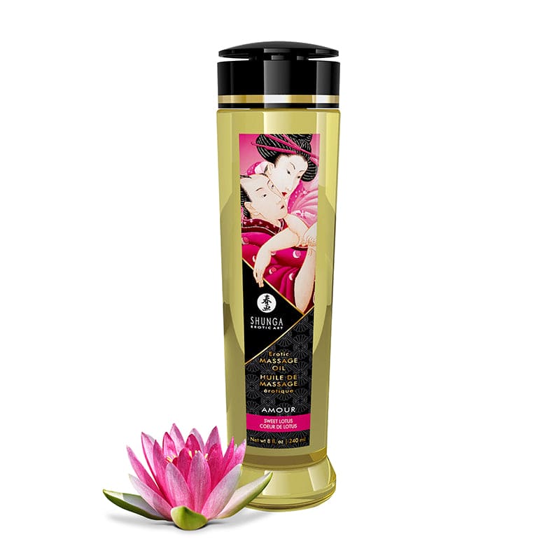 Shunga Erotic Massage Oil Amour Sweet Lotus - Rolik®