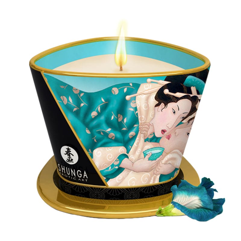 Shunga Massage Candle Island Blossom - Rolik®