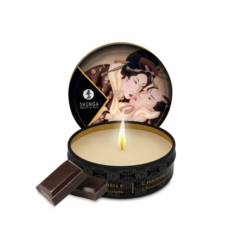 Shunga Mini Massage Candle Chocolate - Rolik®