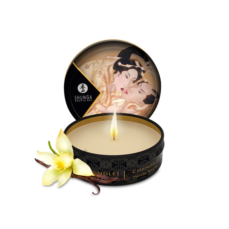 Shunga Mini Massage Candle Vanilla - Rolik®