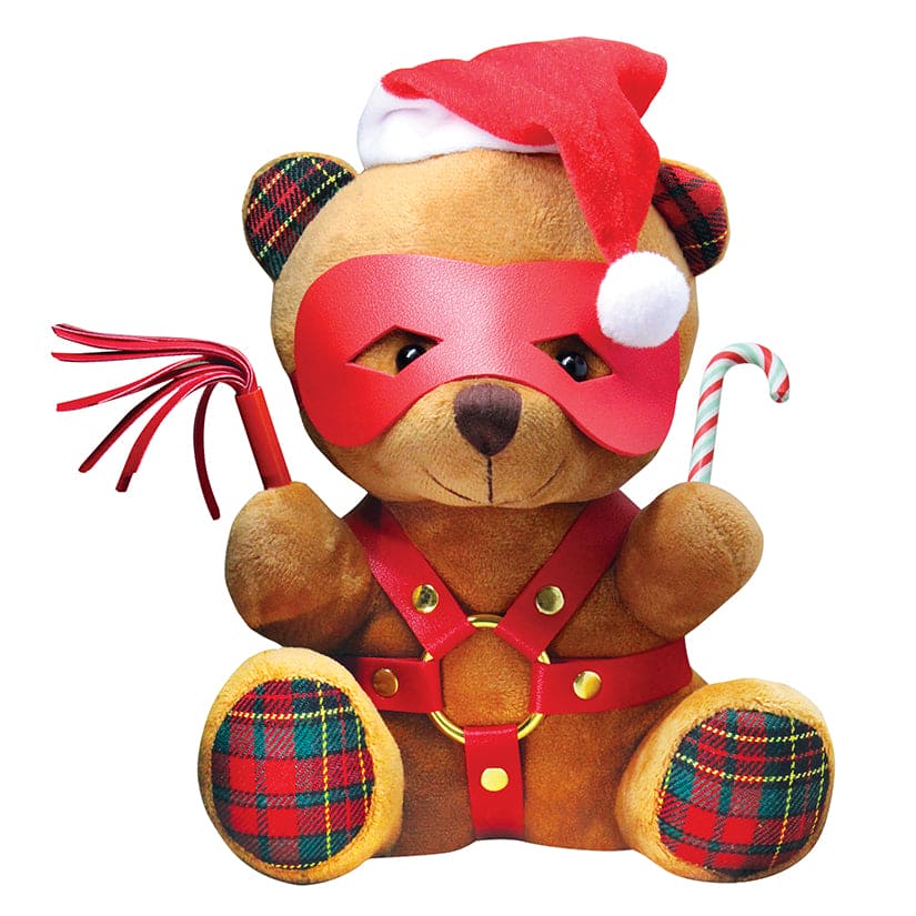 XR Brands® Master Series® Holiday Bondage Bear Stuffed Animal Brown - Rolik®