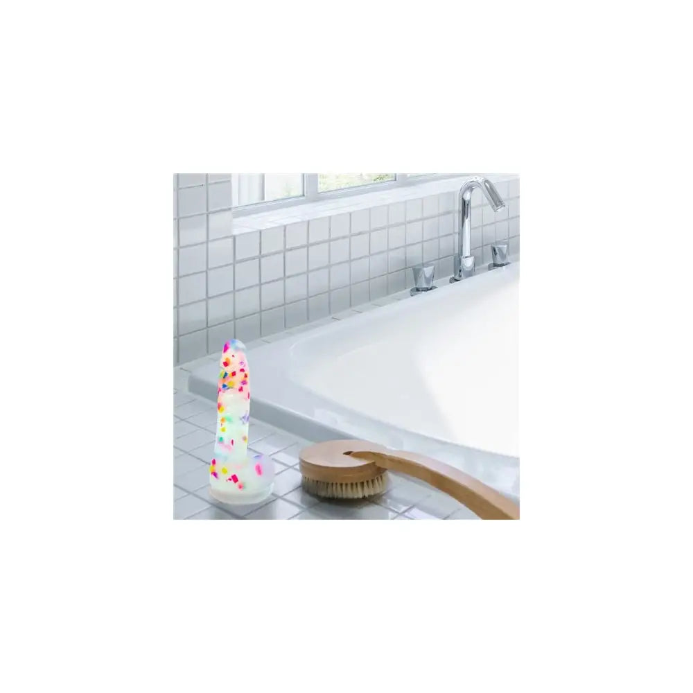Bms Addiction 7.5" Party Marty Silicone Confetti Dildo