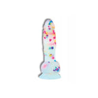 Addiction 7.5’’ Party Marty Silicone Confetti Dildo - Rainbow