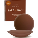 Adhesive Nipple Covers - Mocha / Small: Fits AA-B - Cover