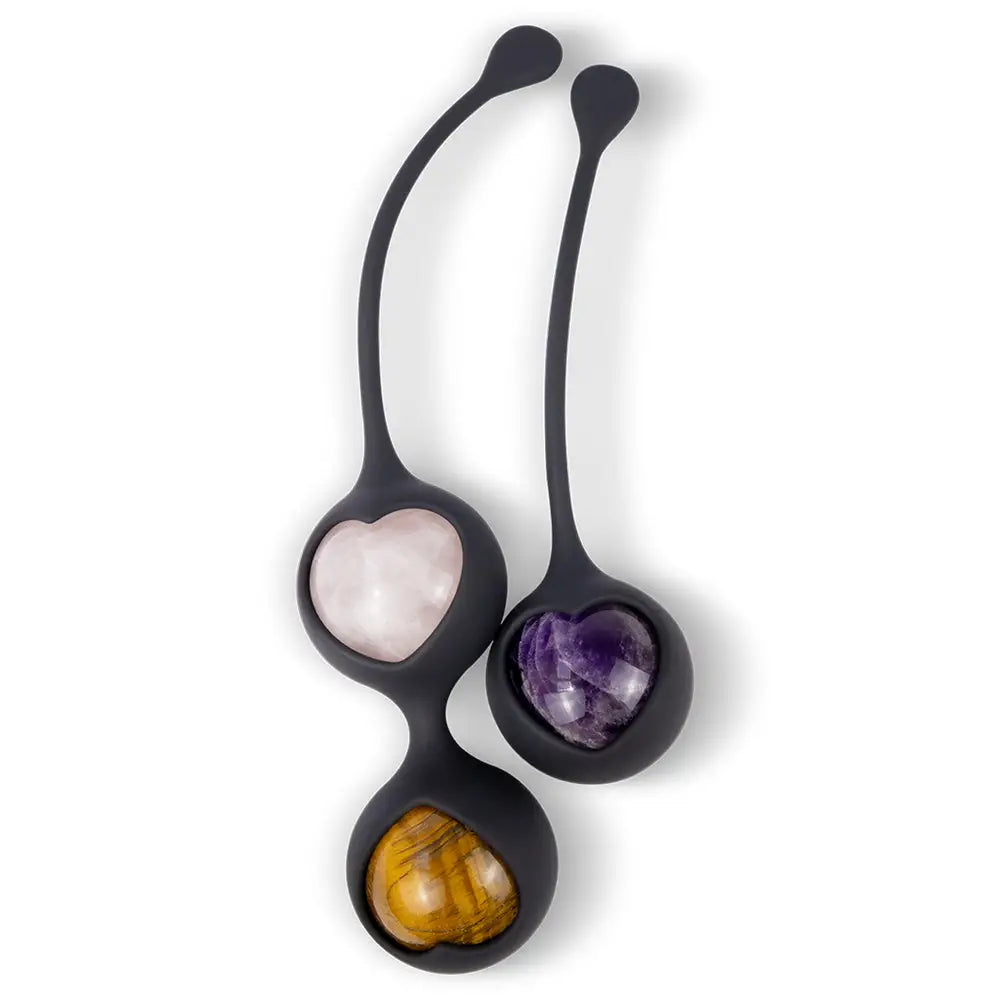 Adrien Lastic® Lastic Harmony Stones Kegel & Chakra Set - 6 Natural Gemstones Multicolor