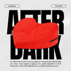 After Dark USA BloodMoon Heart-Shaped Intimacy Pillow – Foam Positioning Ramp with Washable Cover Red