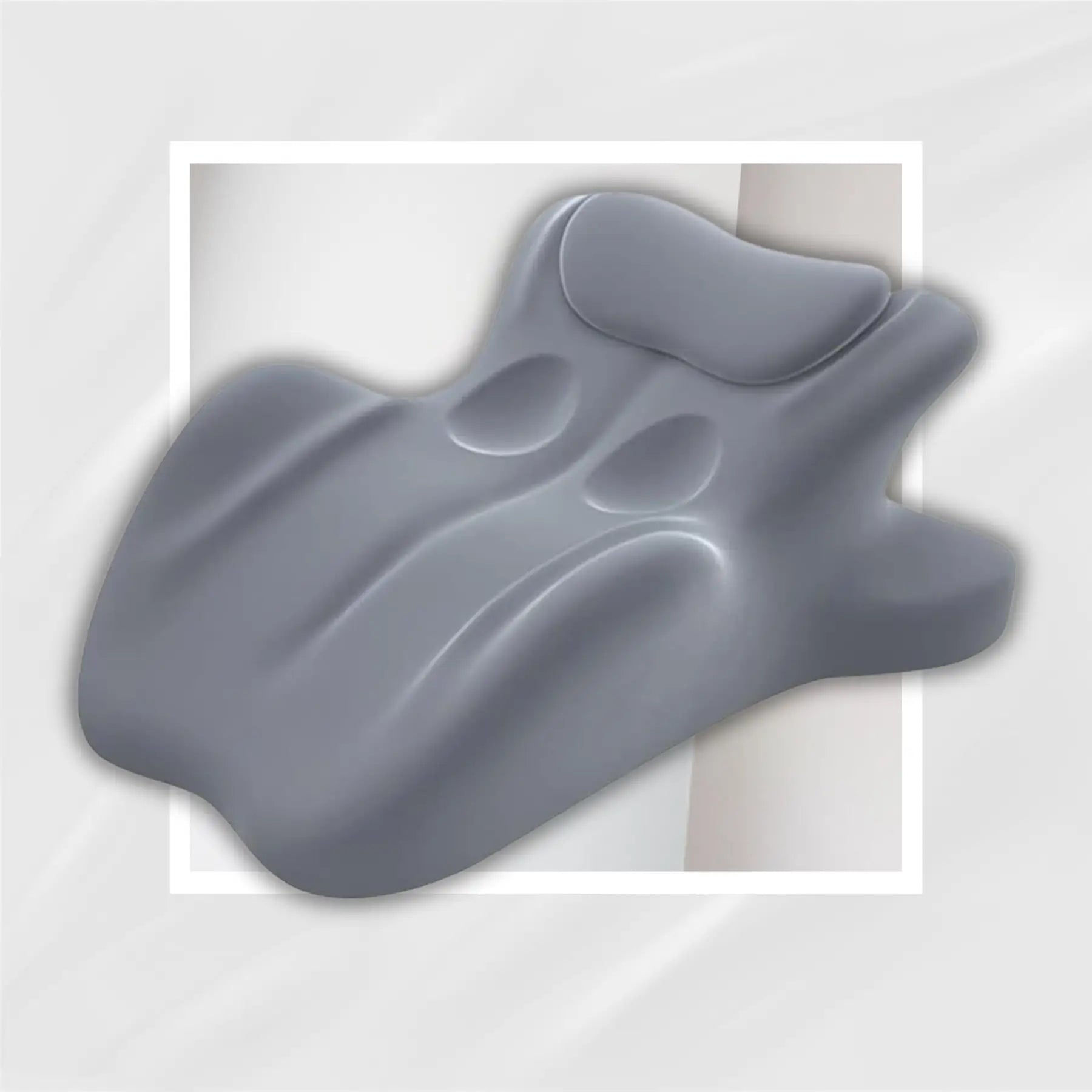 After Dark USA ComfortLift 27° Ergonomic Intimacy Pillow – Memory Foam Waterproof Cover 4 Colors Grey