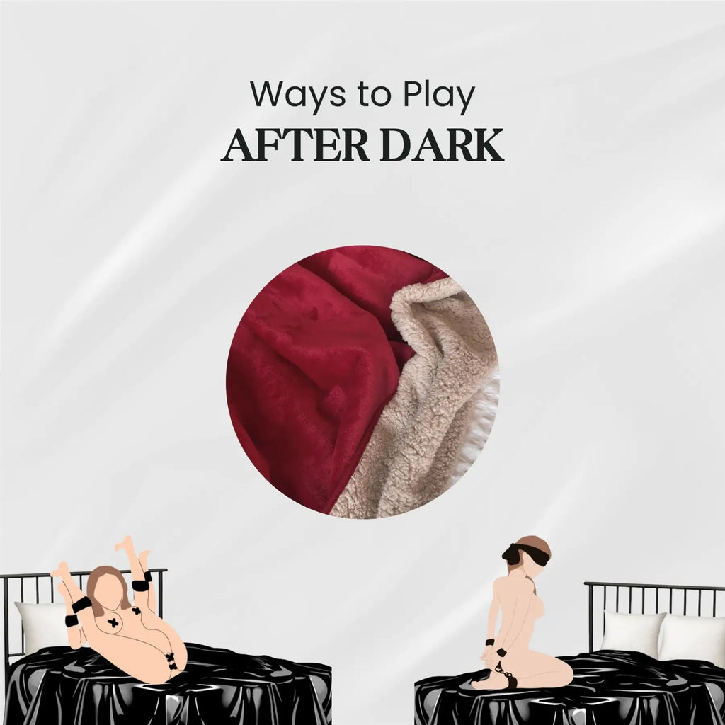 After Dark USA CrimsonShield Waterproof Intimacy Blanket Red / 80’’X 50’’