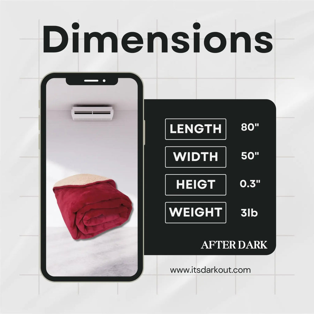 After Dark USA CrimsonShield Waterproof Intimacy Blanket Red / 80’’X 50’’