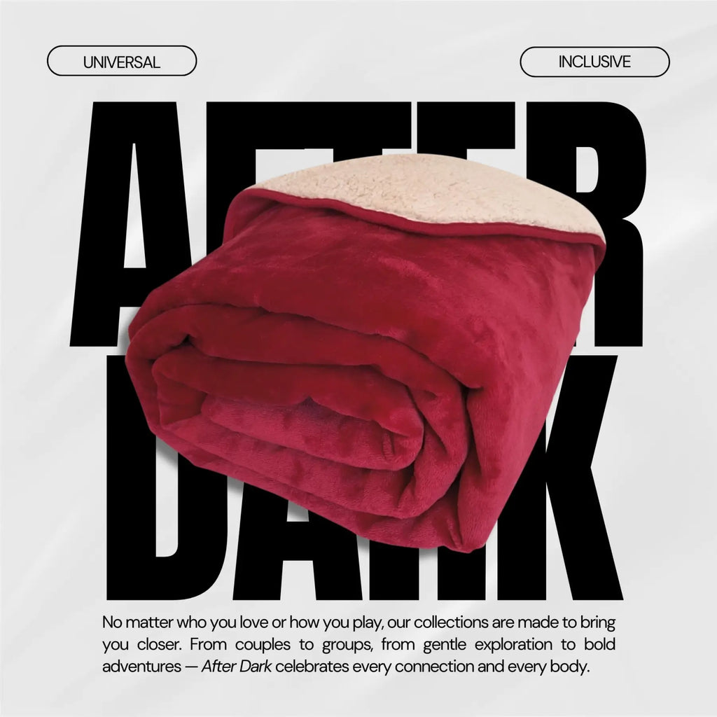 After Dark USA CrimsonShield Waterproof Intimacy Blanket Red / 80’’X 50’’