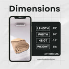 After Dark USA SandstoneShield Waterproof Intimacy Blanket Beige / 80’’X 50’’