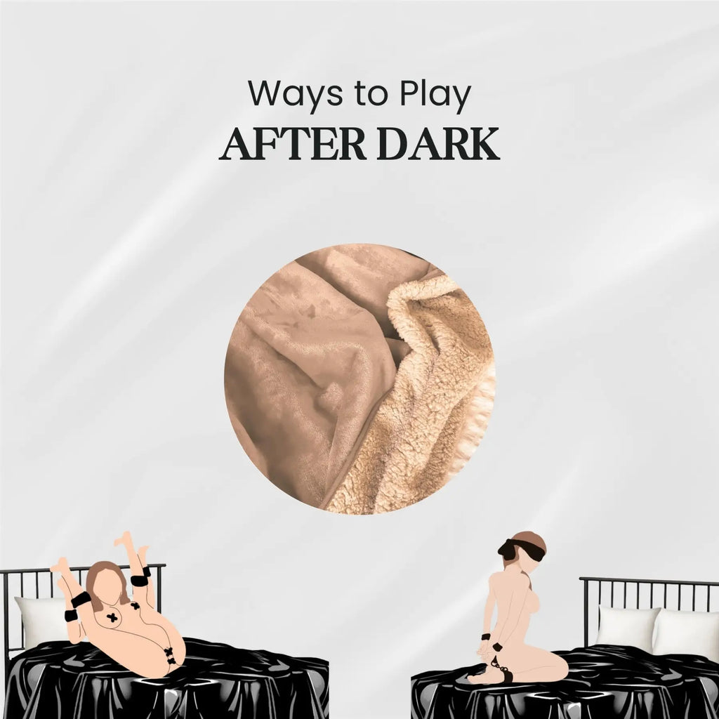 After Dark USA SandstoneShield Waterproof Intimacy Blanket Beige / 80’’X 50’’