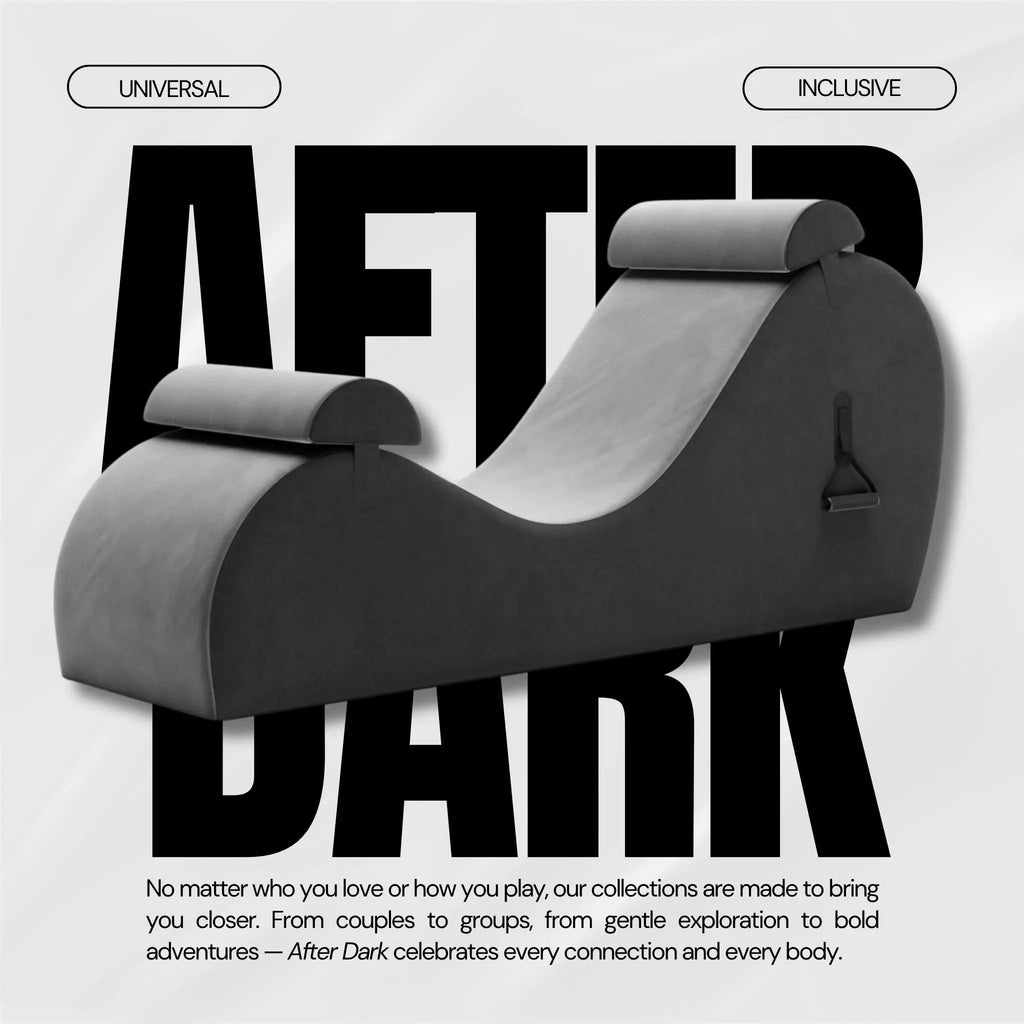After Dark USA SilverVeil Adjustable Sex Chaise Lounger | Luxury Intimacy Furniture Grey