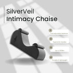 After Dark USA SilverVeil Adjustable Sex Chaise Lounger | Luxury Intimacy Furniture Grey