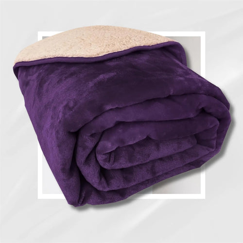 After Dark USA VelvetShield Waterproof Intimacy Blanket Purple / 80’’X 50’’