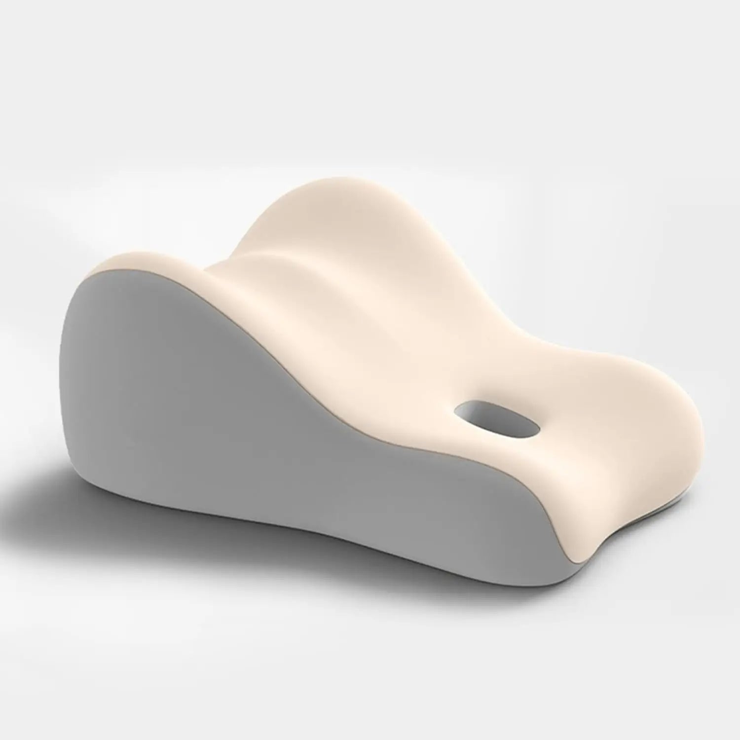 After Dark USA WaveComfort Ergonomic Memory Foam Support Pillow – Intimacy Positioning Cushion Grey Beige