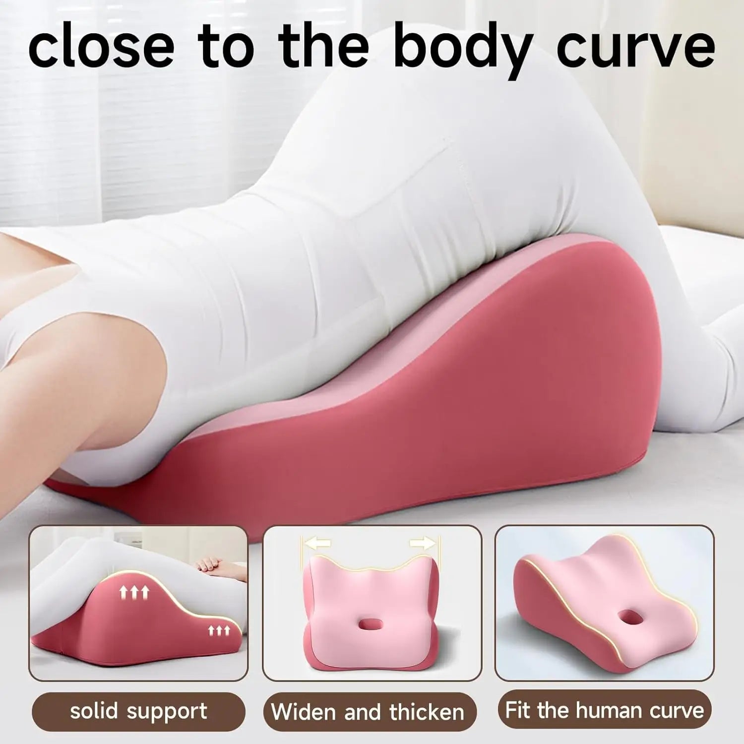 After Dark USA WaveComfort Ergonomic Memory Foam Support Pillow – Intimacy Positioning Cushion