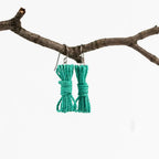 Agreeable Agony Bondage Rope Inspired Earrings Turquoise